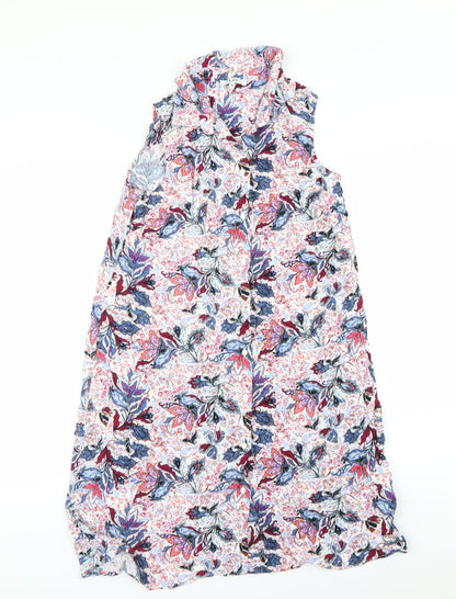 LH Womens Multicoloured Floral  Basic Button-Up Size 8