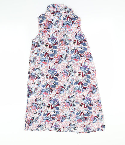 LH Womens Multicoloured Floral  Basic Button-Up Size 8