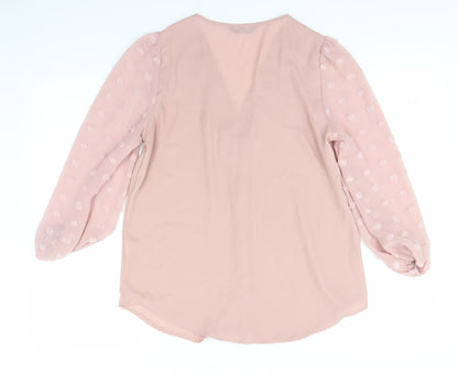 Shein  Womens Pink   Basic Blouse Size S
