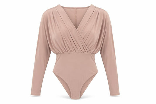 Womens UK Size 6 Pink Vanilla One-Piece Pink Bodysuit