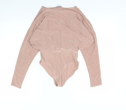 Pink Vanilla Womens Pink   Bodysuit One-Piece Size 6