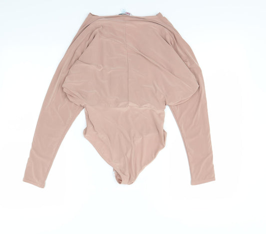 Pink Vanilla Womens Pink   Bodysuit One-Piece Size 6