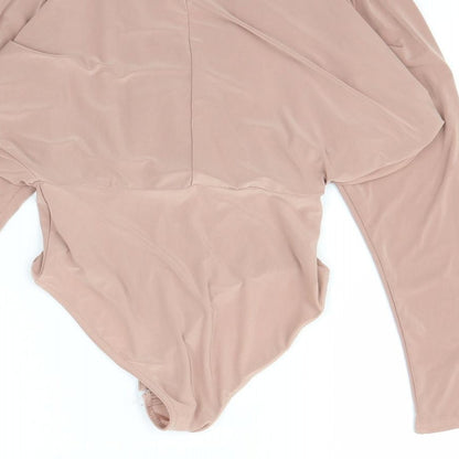 Pink Vanilla Womens Pink   Bodysuit One-Piece Size 6