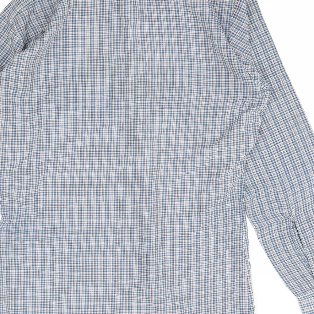 C&A Mens Multicoloured Check   Button-Up Size M