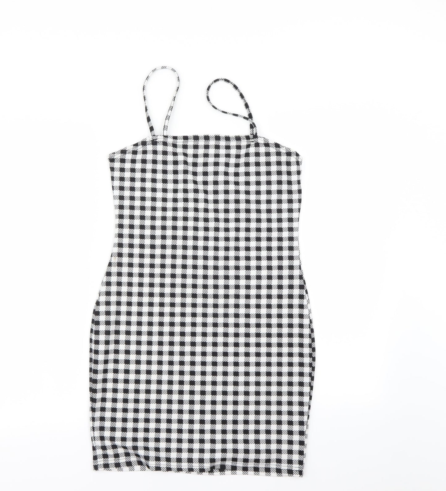 Shein  Womens Black Check  Mini  Size M