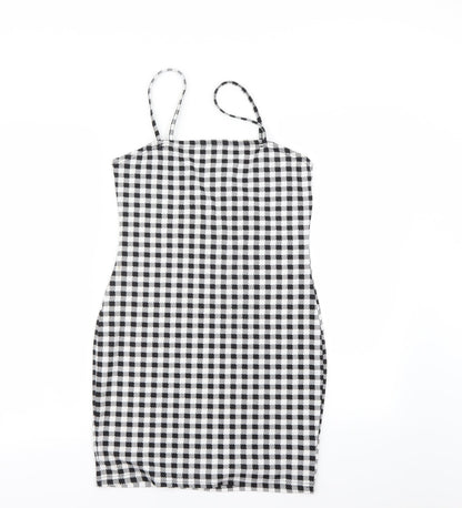 Shein  Womens Black Check  Mini  Size M