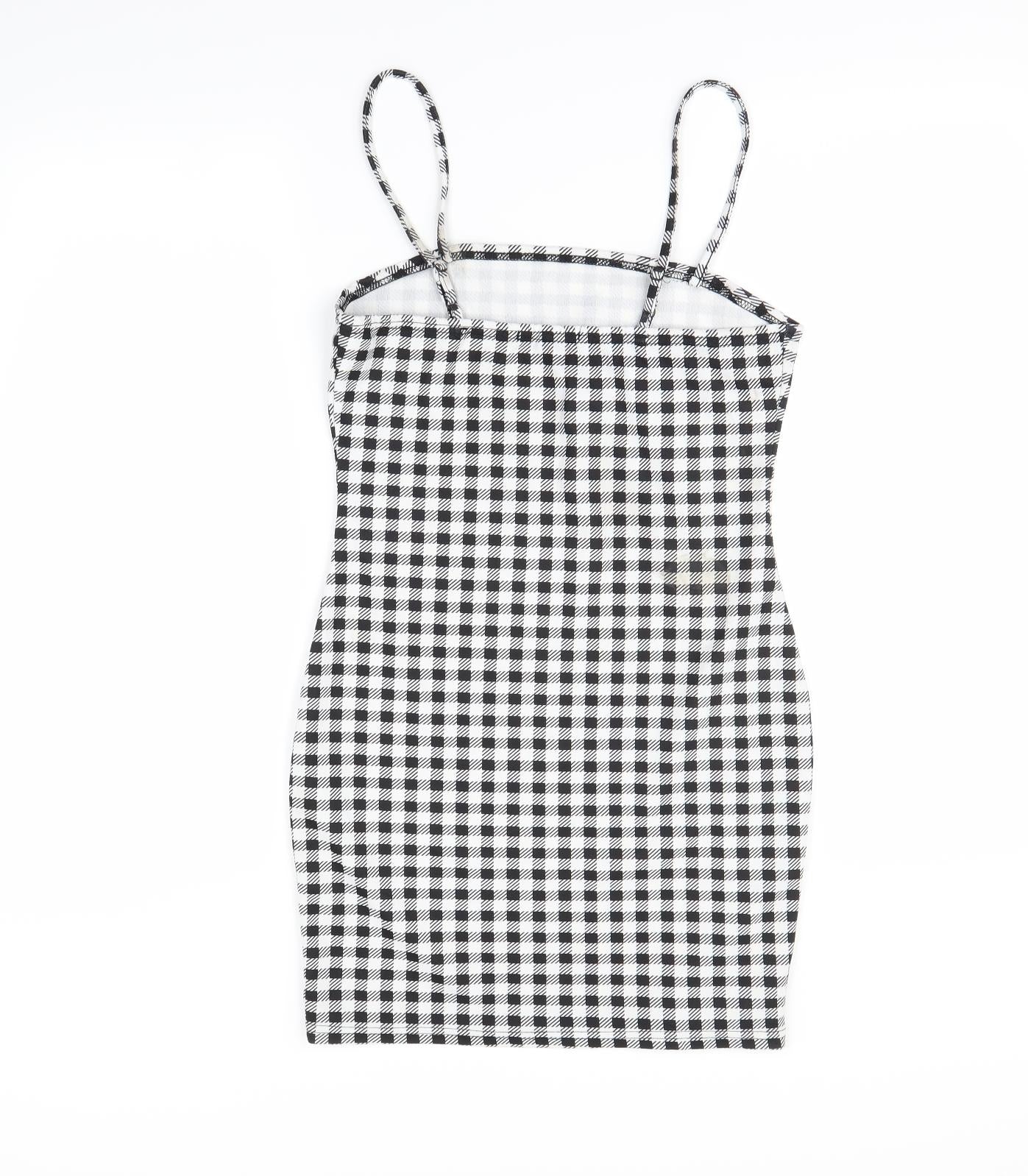 Shein  Womens Black Check  Mini  Size M