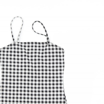 Shein  Womens Black Check  Mini  Size M
