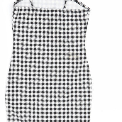 Shein  Womens Black Check  Mini  Size M
