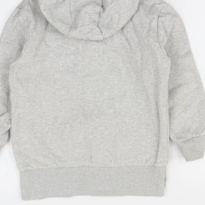 Preworn Boys Grey   Pullover Hoodie Size 7 Years
