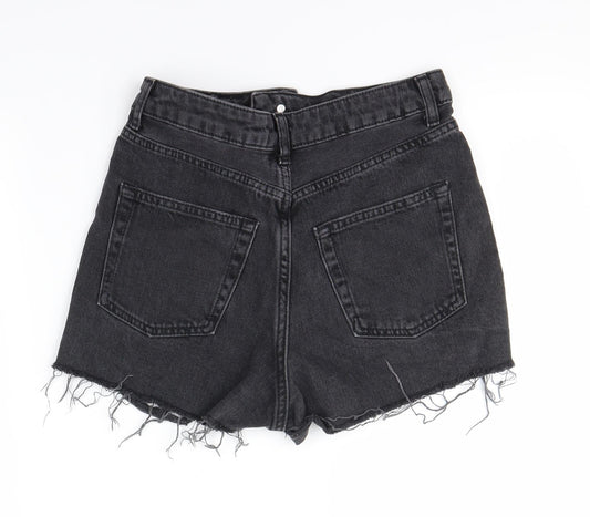 Topshop Womens Black   Cut-Off Shorts Size 8