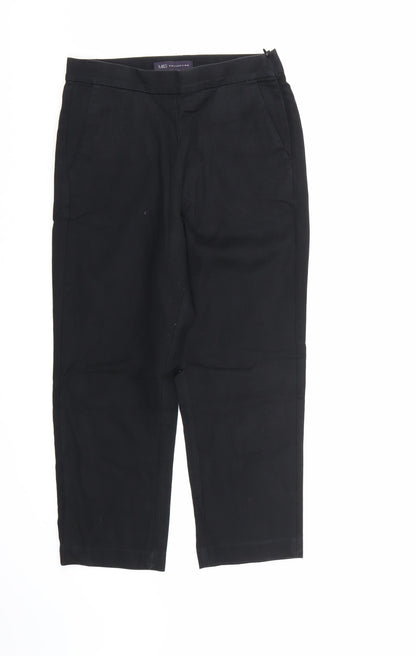 Womens UK Size 8 Marks and Spencer Regular Fit Dress Pants Black Trousers
