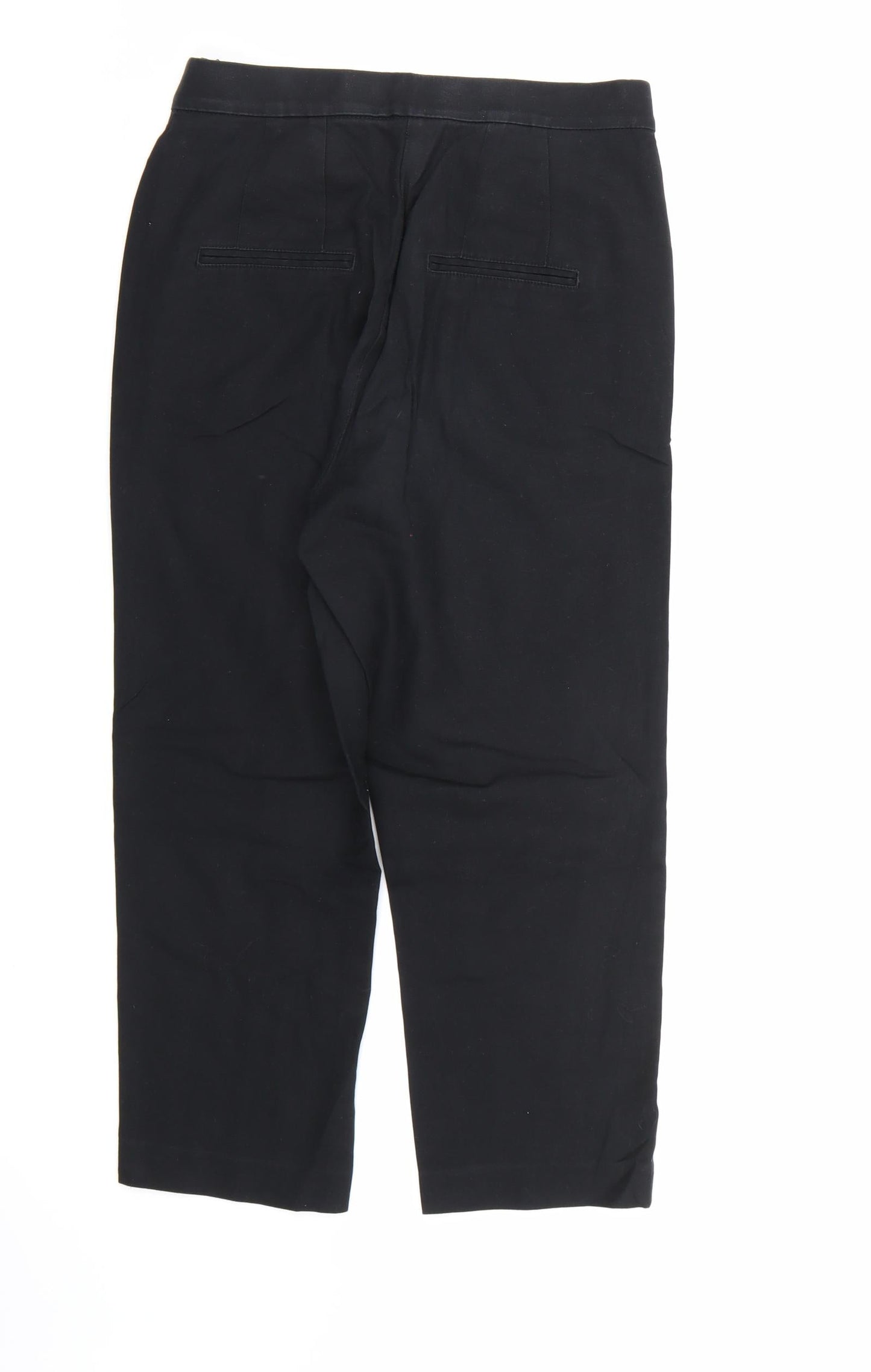 Womens UK Size 8 Marks and Spencer Regular Fit Dress Pants Black Trousers