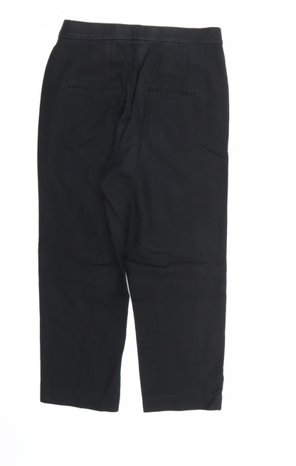 Womens UK Size 8 Marks and Spencer Regular Fit Dress Pants Black Trousers