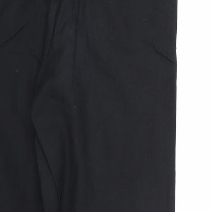 Womens UK Size 8 Marks and Spencer Regular Fit Dress Pants Black Trousers