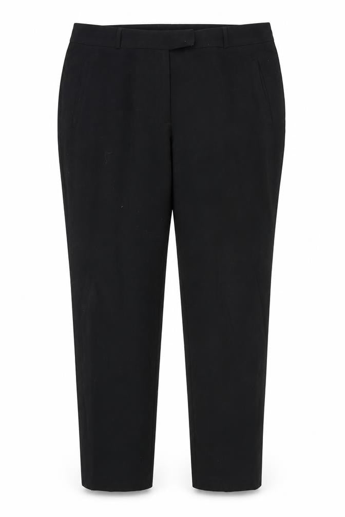 Marks & Spencer Womens Black  Rayon Dress Pants Trousers Size 18 L28 in