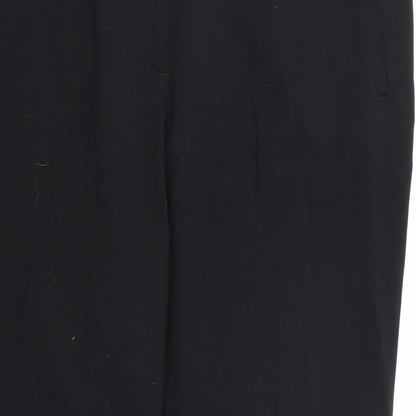 Marks and Spencer Womens Black  Rayon Dress Pants Trousers Size 18 L28 in