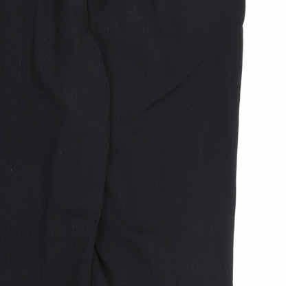 Marks and Spencer Womens Black  Rayon Dress Pants Trousers Size 18 L28 in