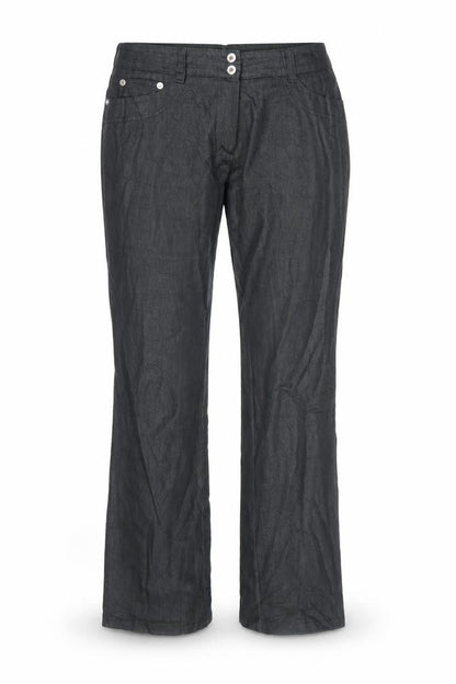Jan Womens Black   Trousers  Size 10 L32 in