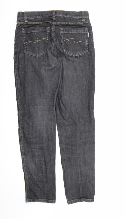 LauRie Womens Black  Denim Straight Jeans Size 10 L30 in