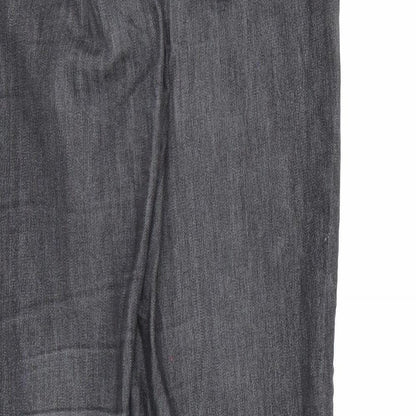 LauRie Womens Black  Denim Straight Jeans Size 10 L30 in