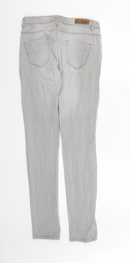 Zara Mens Grey  Denim Straight Jeans Size XS L30 in