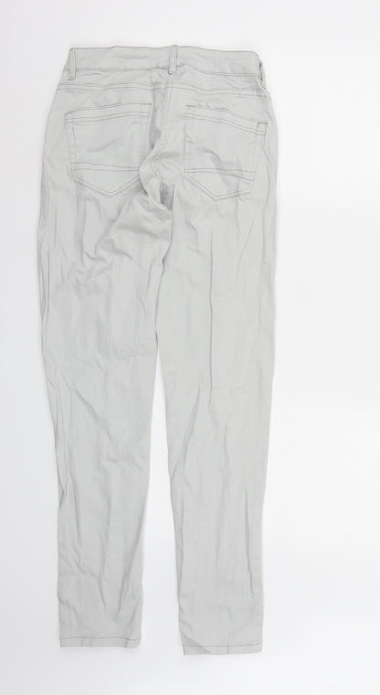 Womens UK Size  Preworn Regular Fit Skinny Grey Jeans