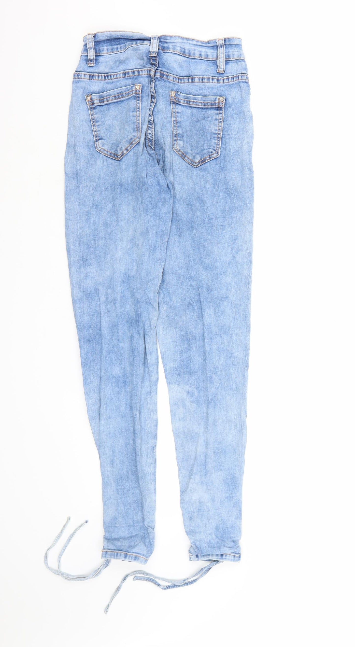 Womens UK Size 8 MISS RJ Regular Fit Skinny Blue Jeans