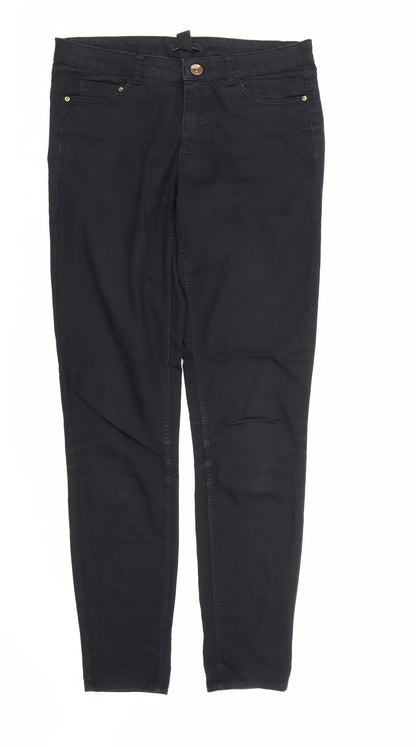 Womens UK Size  H&M Regular Fit Skinny Black Jeans