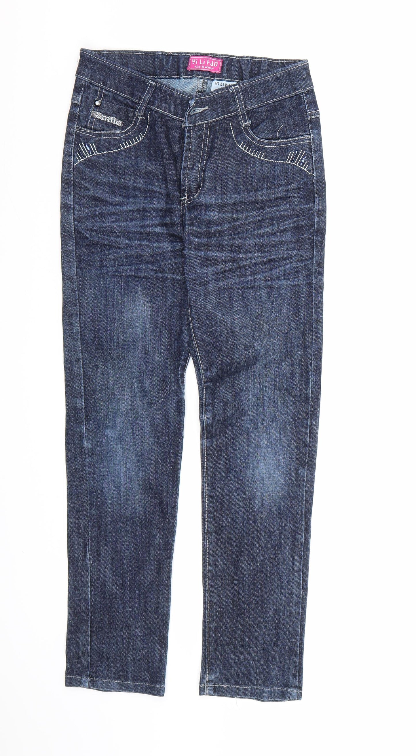 Y.L.H Jeans Girls Blue  Denim Skinny Jeans Size 11 Years