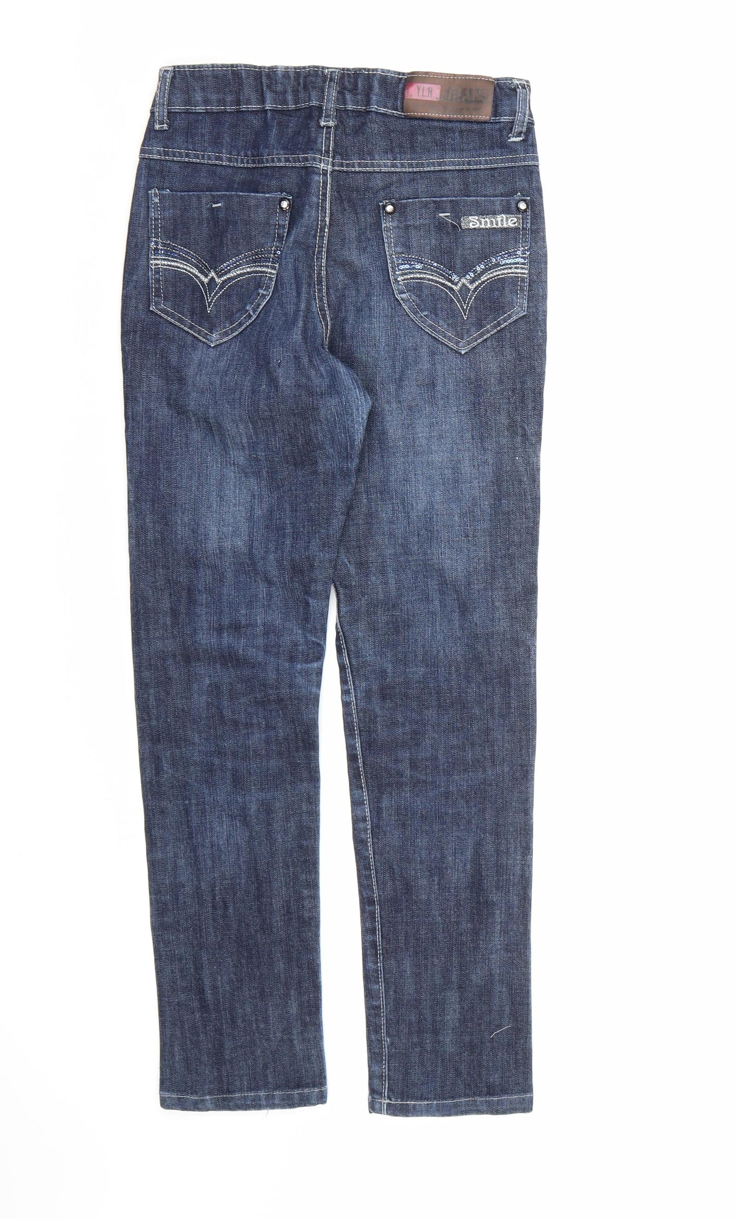 Y.L.H Jeans Girls Blue  Denim Skinny Jeans Size 11 Years