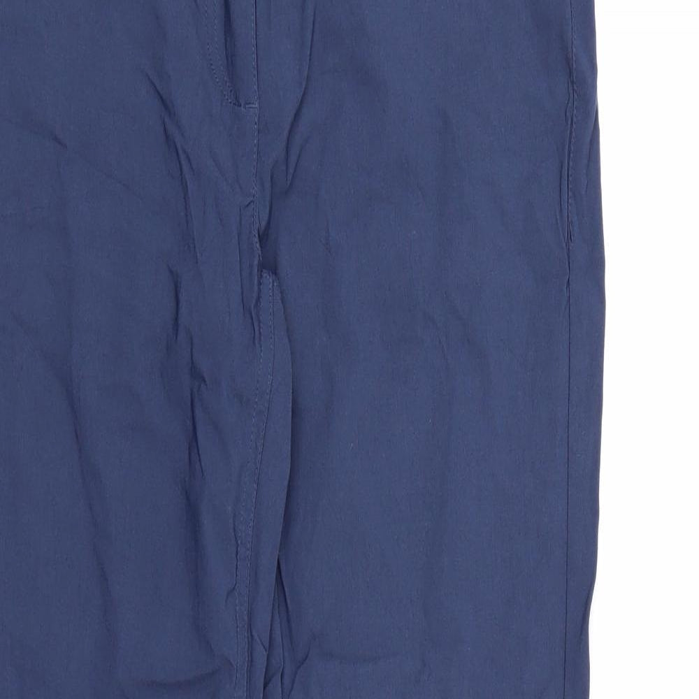 Womens UK Size 12 Up Fashion Regular Fit  Blue Trousers