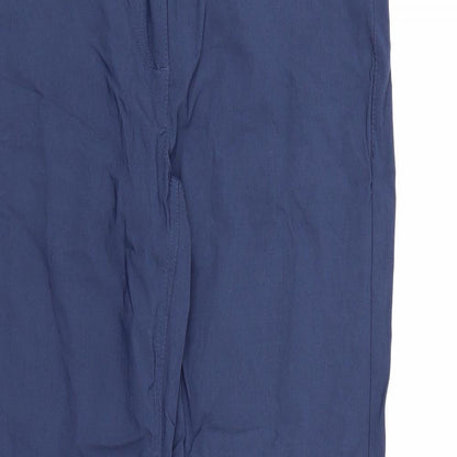 Womens UK Size 12 Up Fashion Regular Fit  Blue Trousers