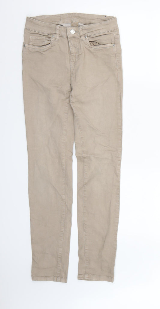 Mens UK Size  Timeless Regular Fit Skinny Brown Jeans