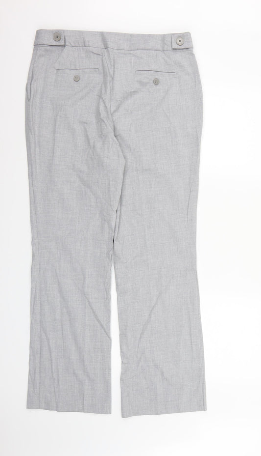 NEXT Womens Grey  Rayon Dress Pants Trousers Size 14 L30 in