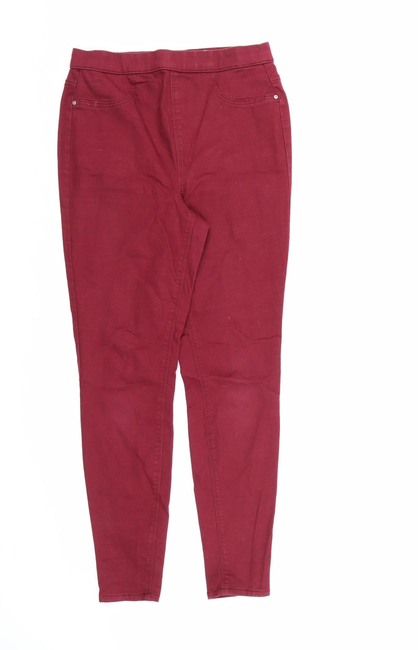 Womens UK Size 10 Papaya Regular Fit Jegging Red Jeans