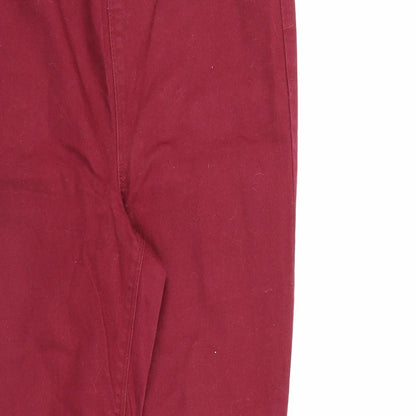 Womens UK Size 10 Papaya Regular Fit Jegging Red Jeans