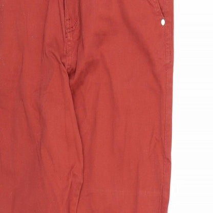 F&F Womens Orange  Denim Skinny Jeans Size 10 L26 in