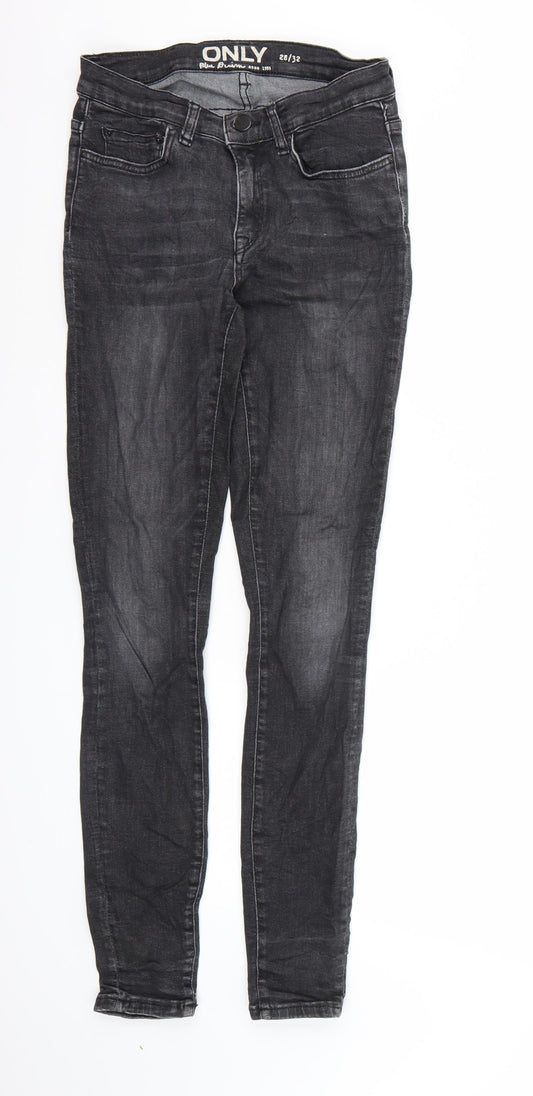 Mens UK Size  Only Regular Fit Skinny Black Jeans