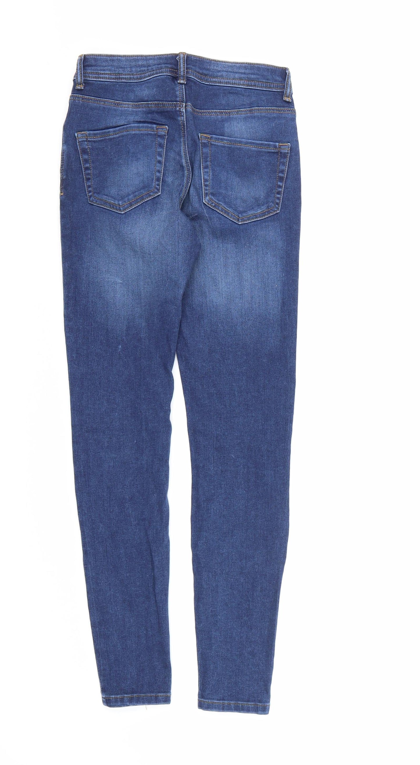 Denim co. Womens Blue  Denim Skinny Jeans Size 8 L28 in