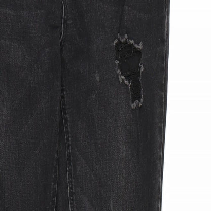 New Look Girls Black  Denim Skinny Jeans Size 12 Years - Distressed