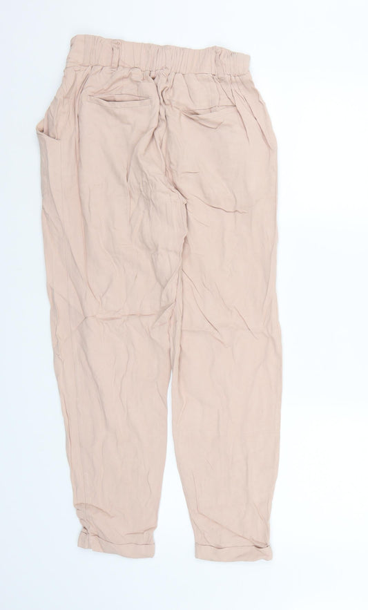 New Look Womens Pink   Bloomer Trousers Size 8 L26 in