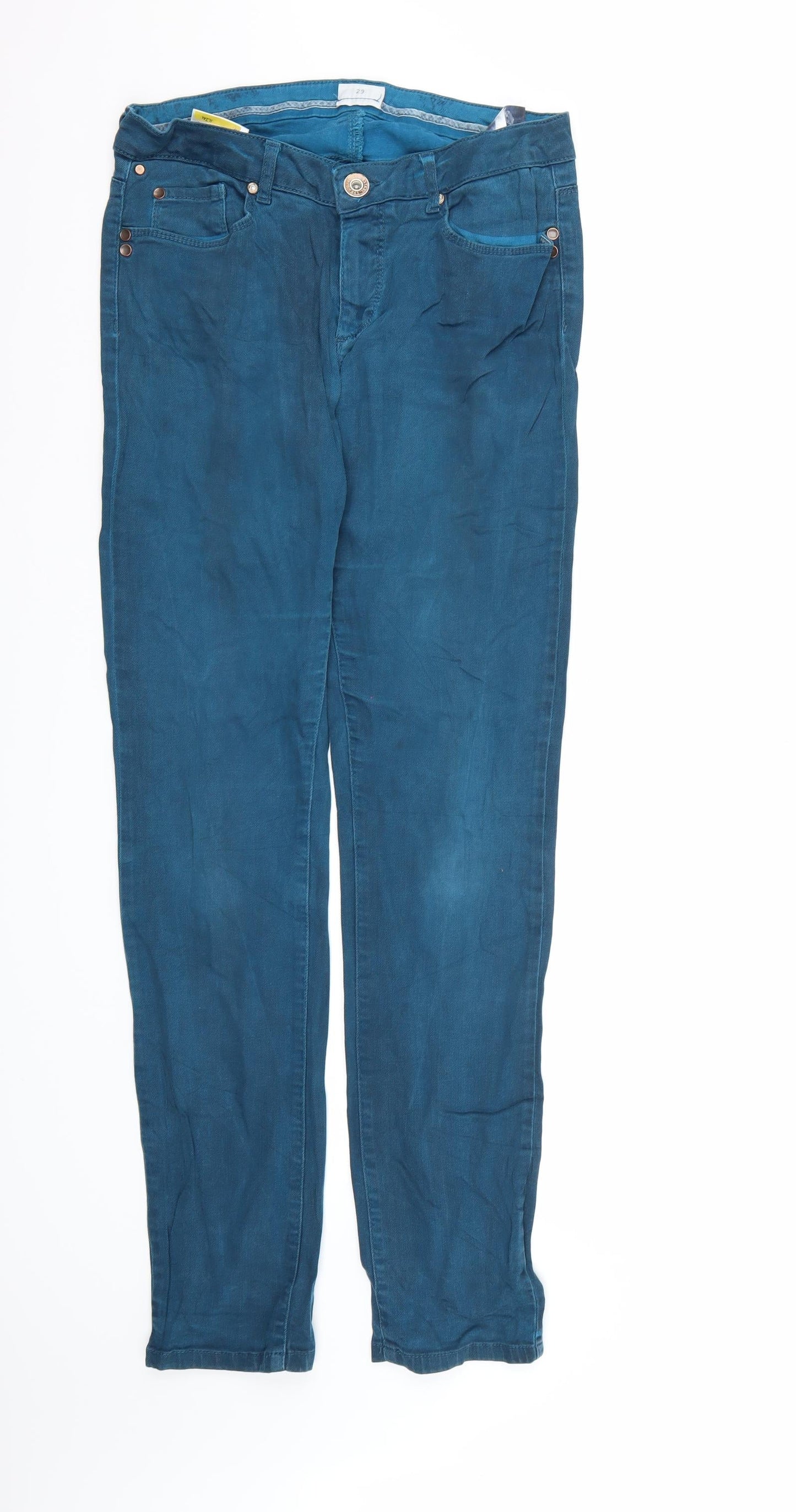 Womens UK Size  Street One Regular Fit Straight Blue Jeans