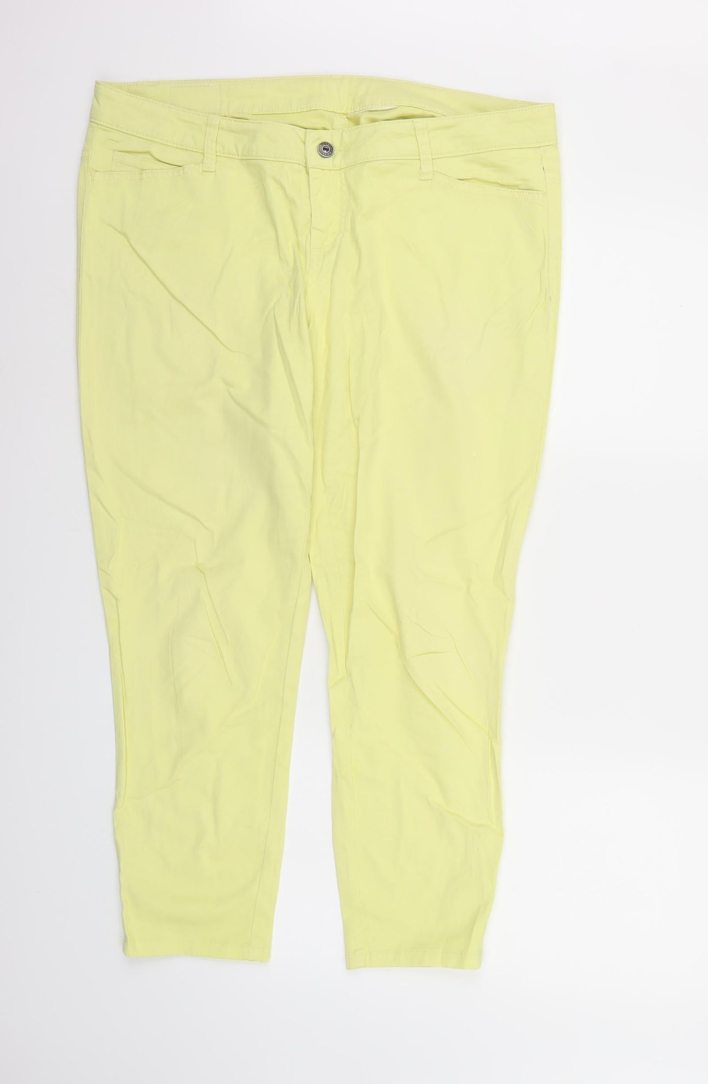 Rainbow Womens Yellow  Denim Skinny Jeans  L26 in