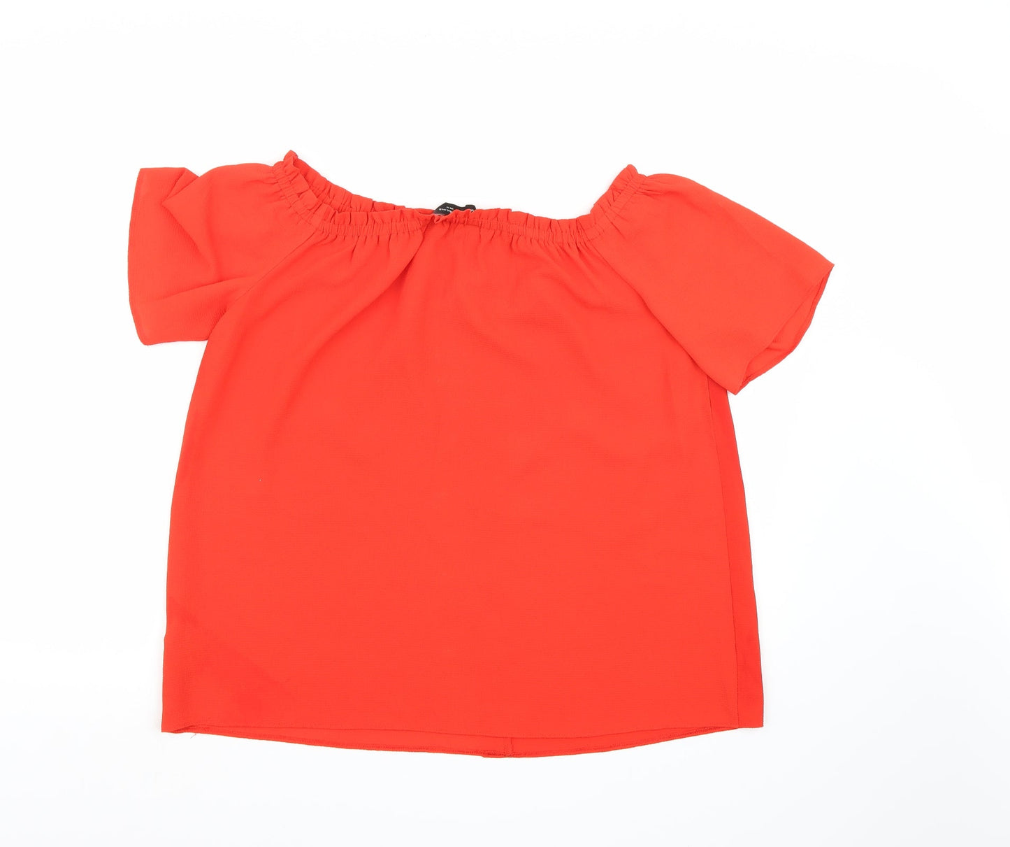 Womens UK Size 14 Dorothy Perkins Orange Basic Blouse