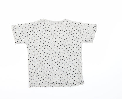 Minoti Girls Grey   Basic T-Shirt Size 5-6 Years