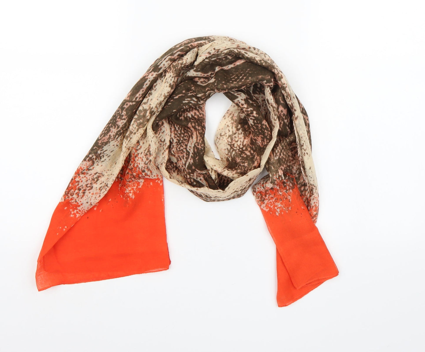 Preworn Womens Brown Animal Print   Scarf
