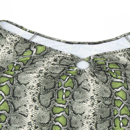 Womens UK Size 14 Dorothy Perkins Green Basic Blouse