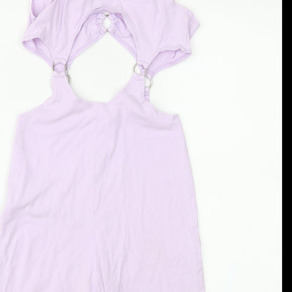 Motel Womens Purple  Jersey Playsuit One-Piece Size S L6 in