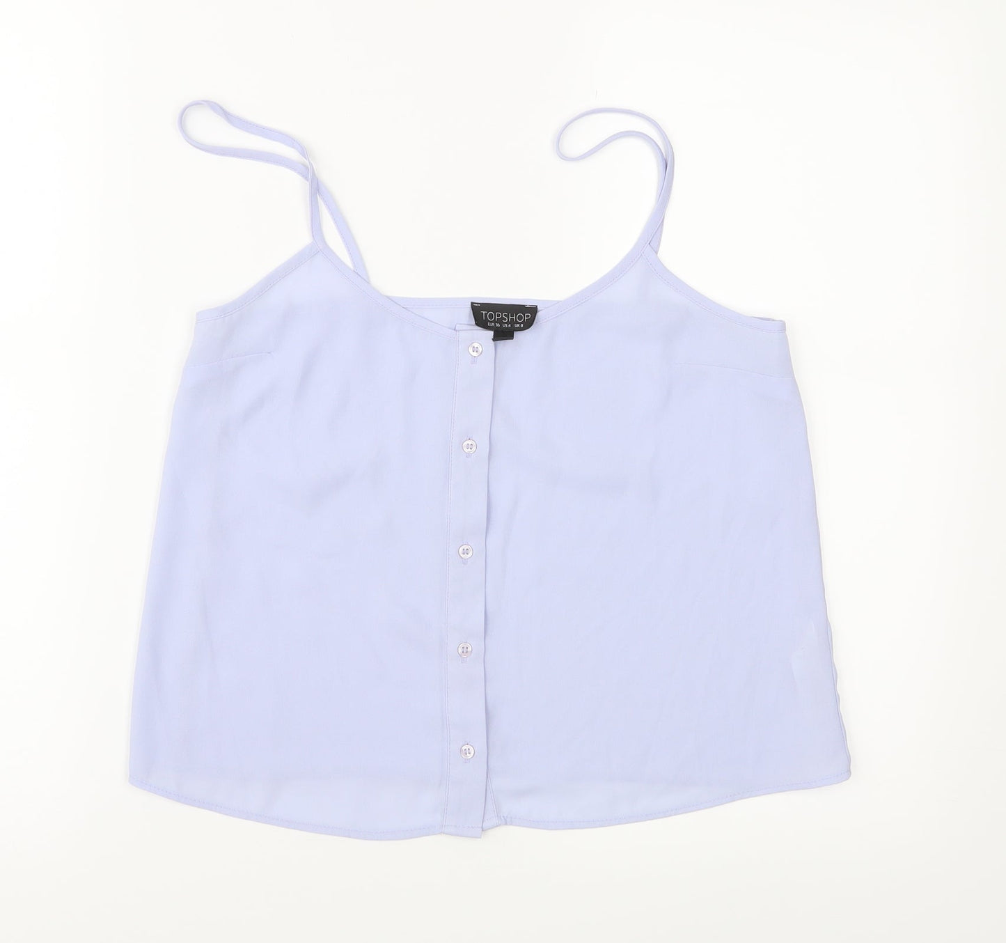 Womens UK Size 8 Topshop Purple Camisole Blouse